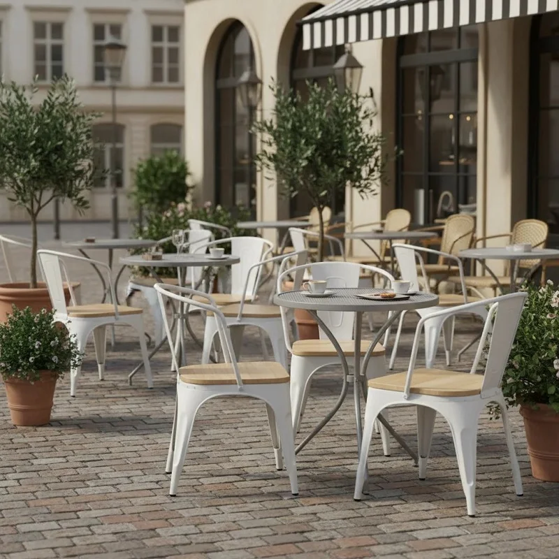 Outdoor Chairs in Restaurant