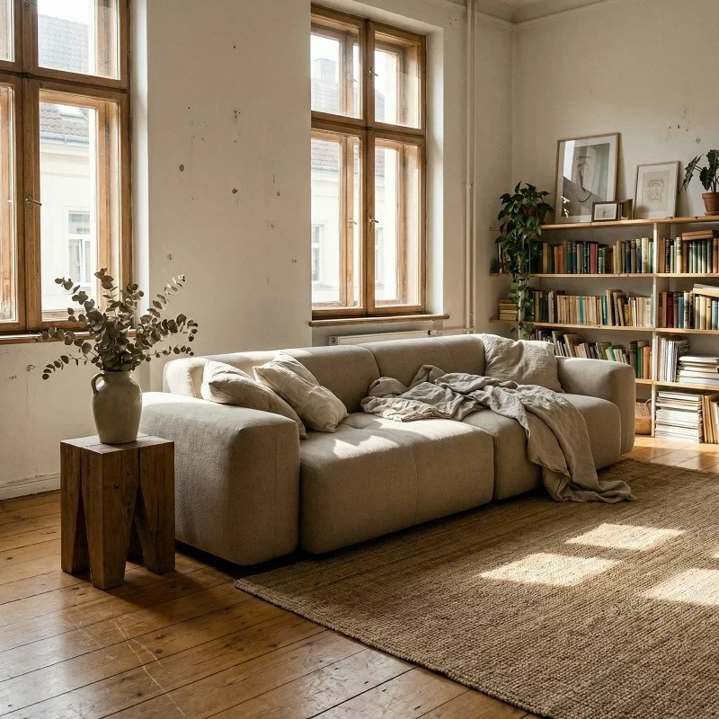 3-seater sofa in apartment living room
