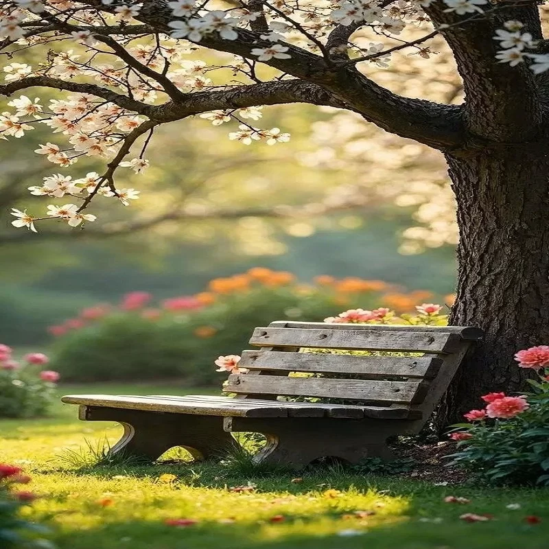Outdoor Bench in Gardens