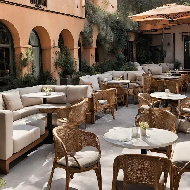 Outdoor Sofa In Cafe