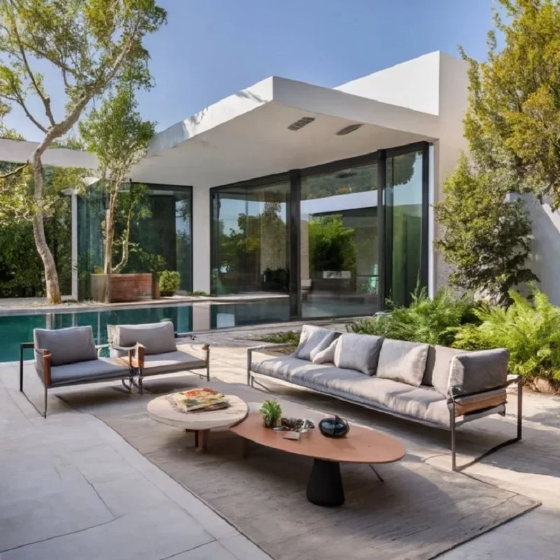 Outdoor Sofa In Poolside Comfort