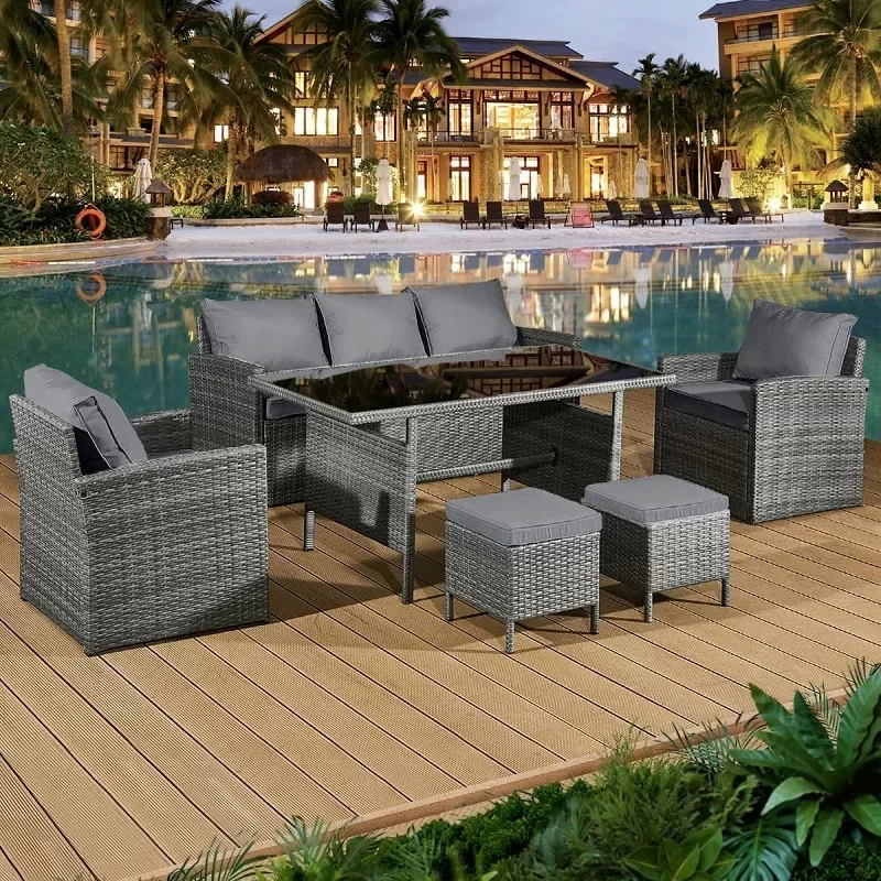 Outdoor furniture in hotel